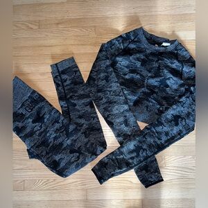 Gymshark Camo Seamless set-Black